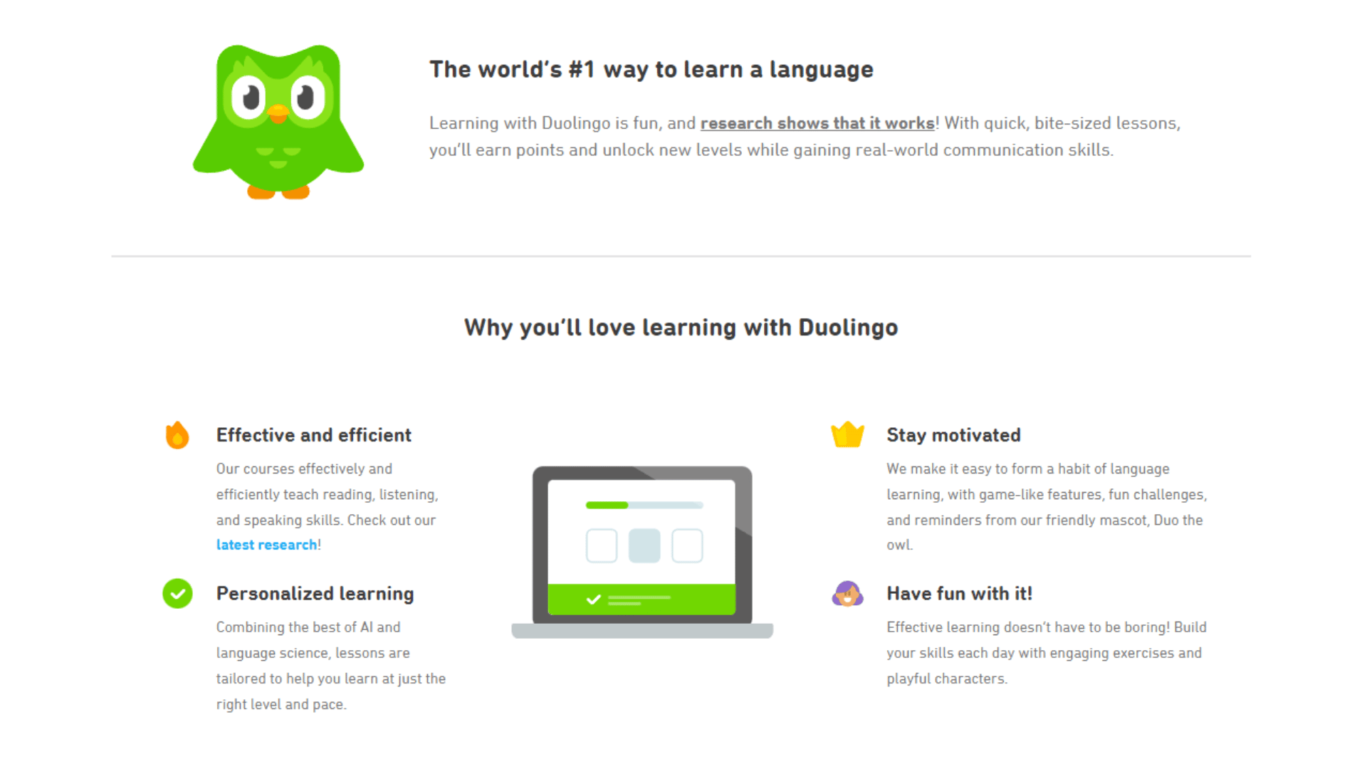 Duolingo Features