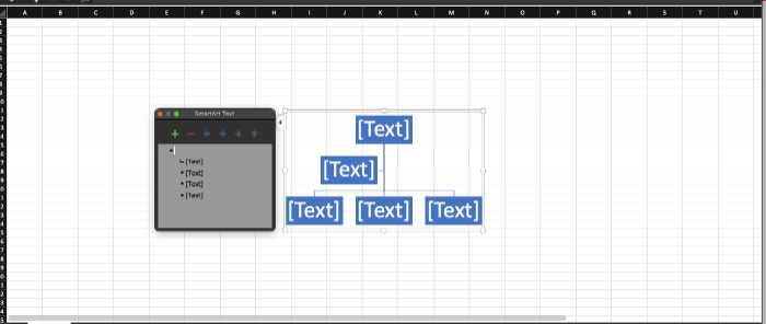 MS Excel Org Chart Template