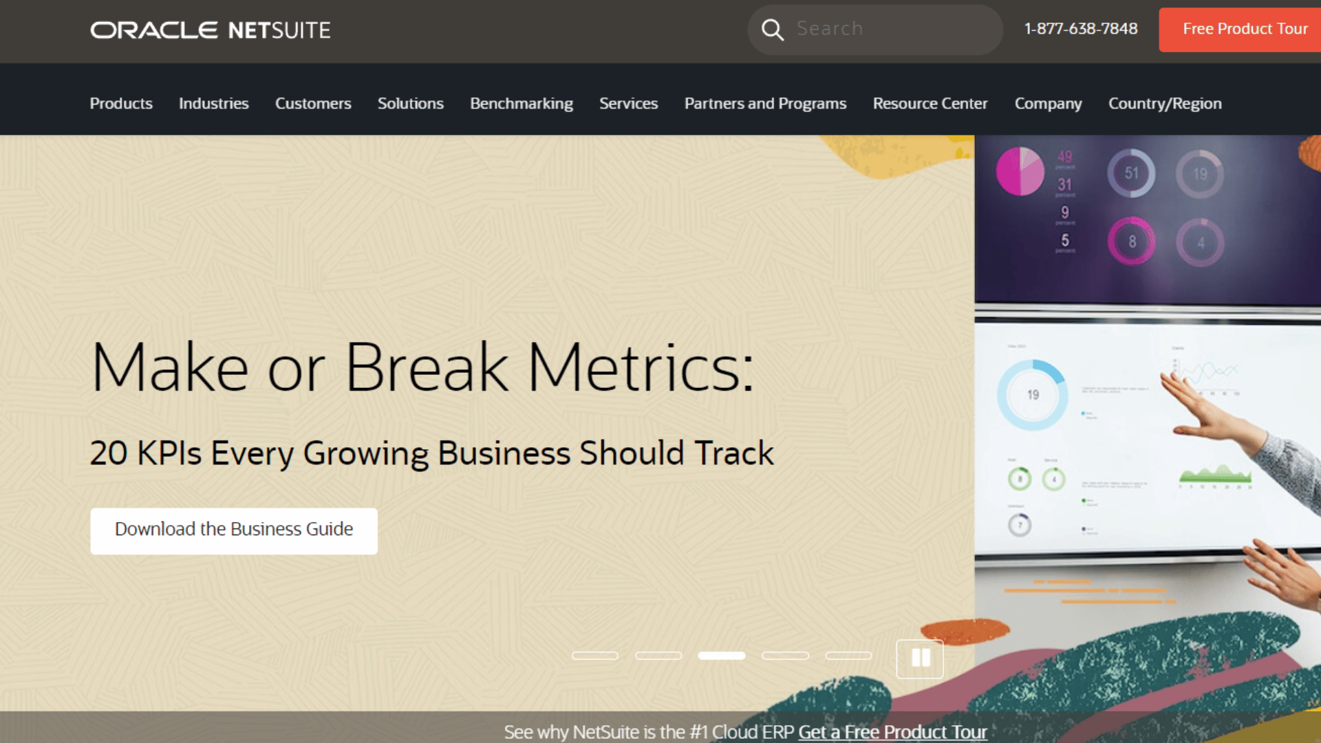 Oracle Netsuite Homepage