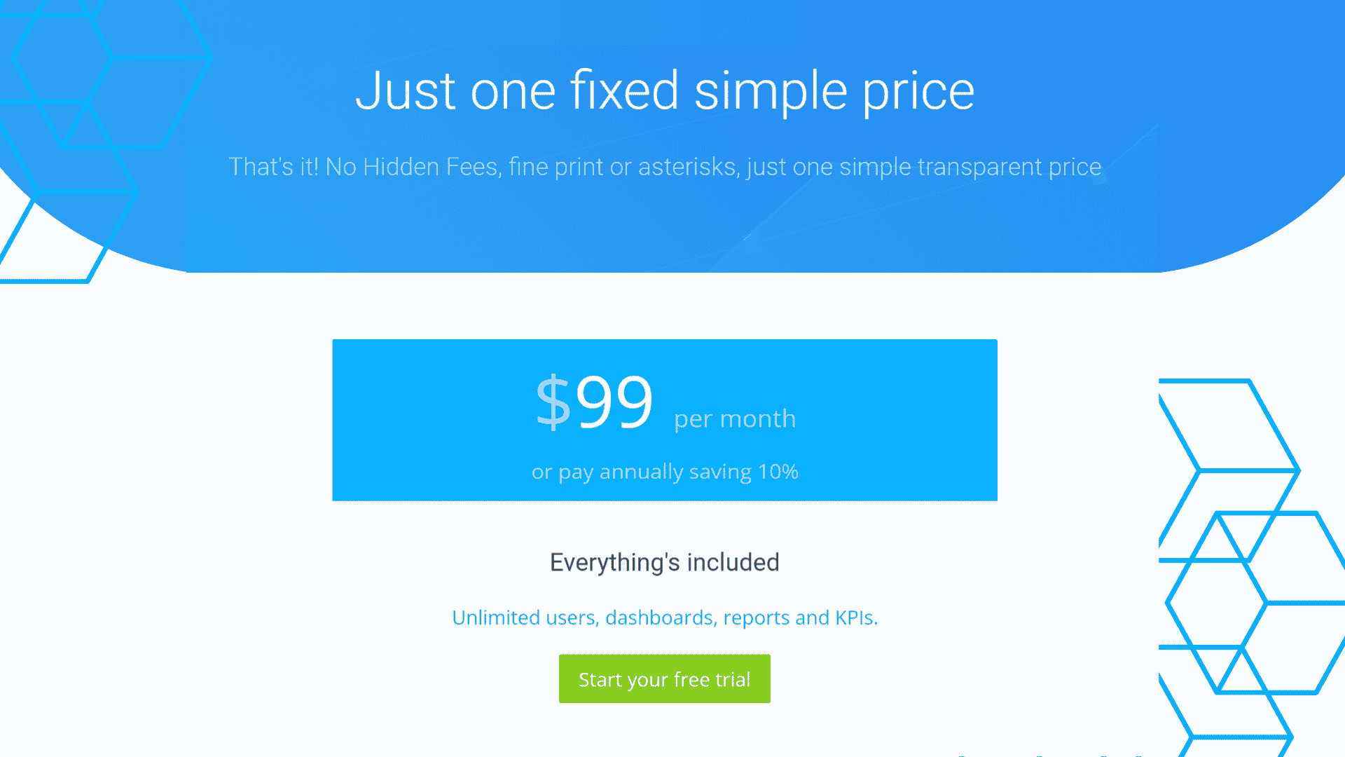 SimpleKPI Pricing