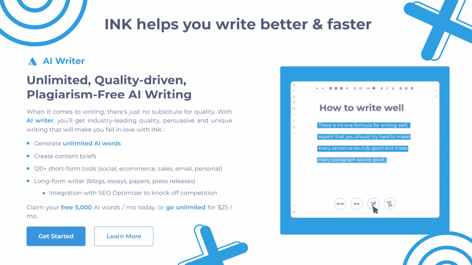 INK Editor Features