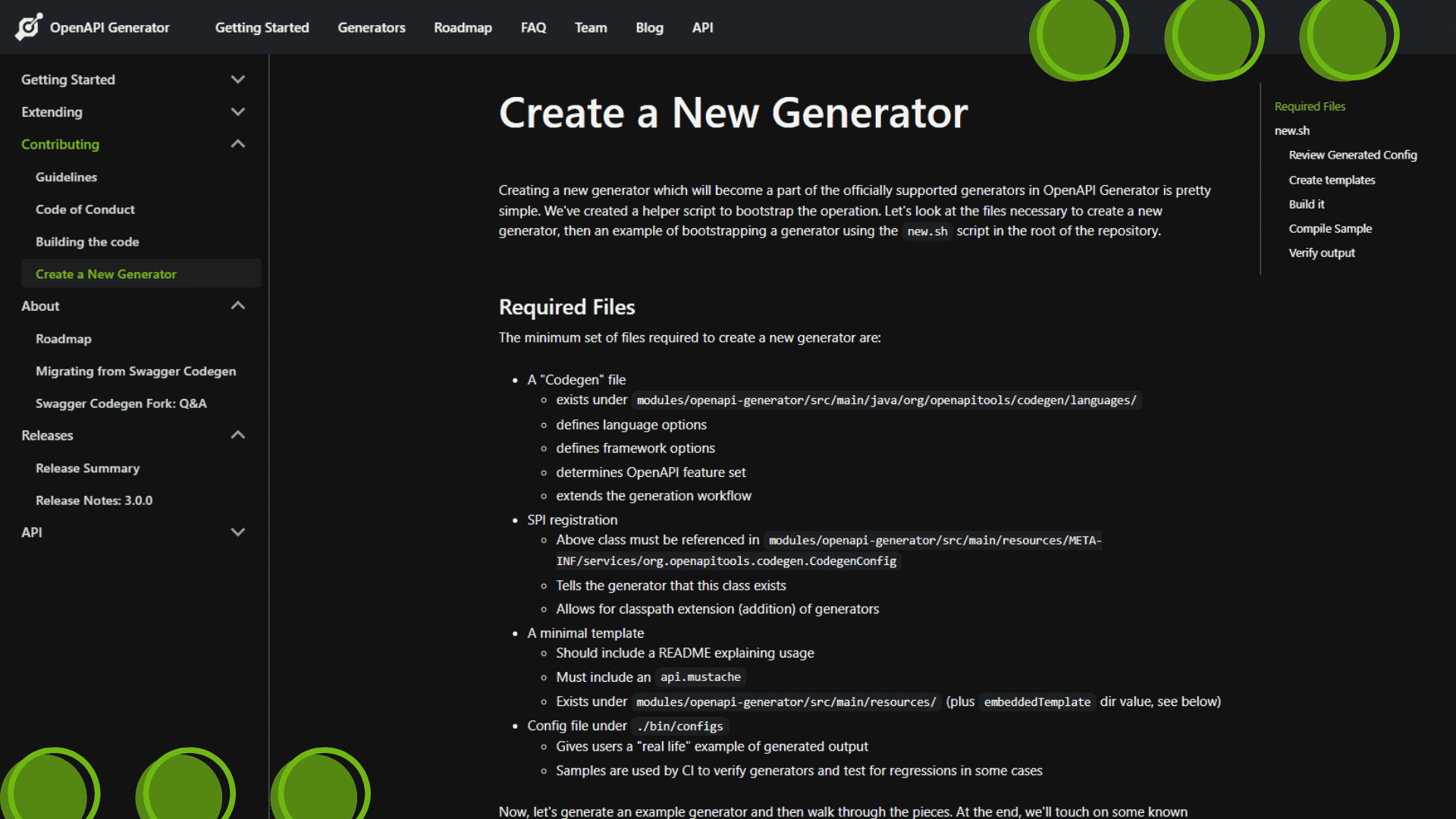 Key Features - Custom generators
