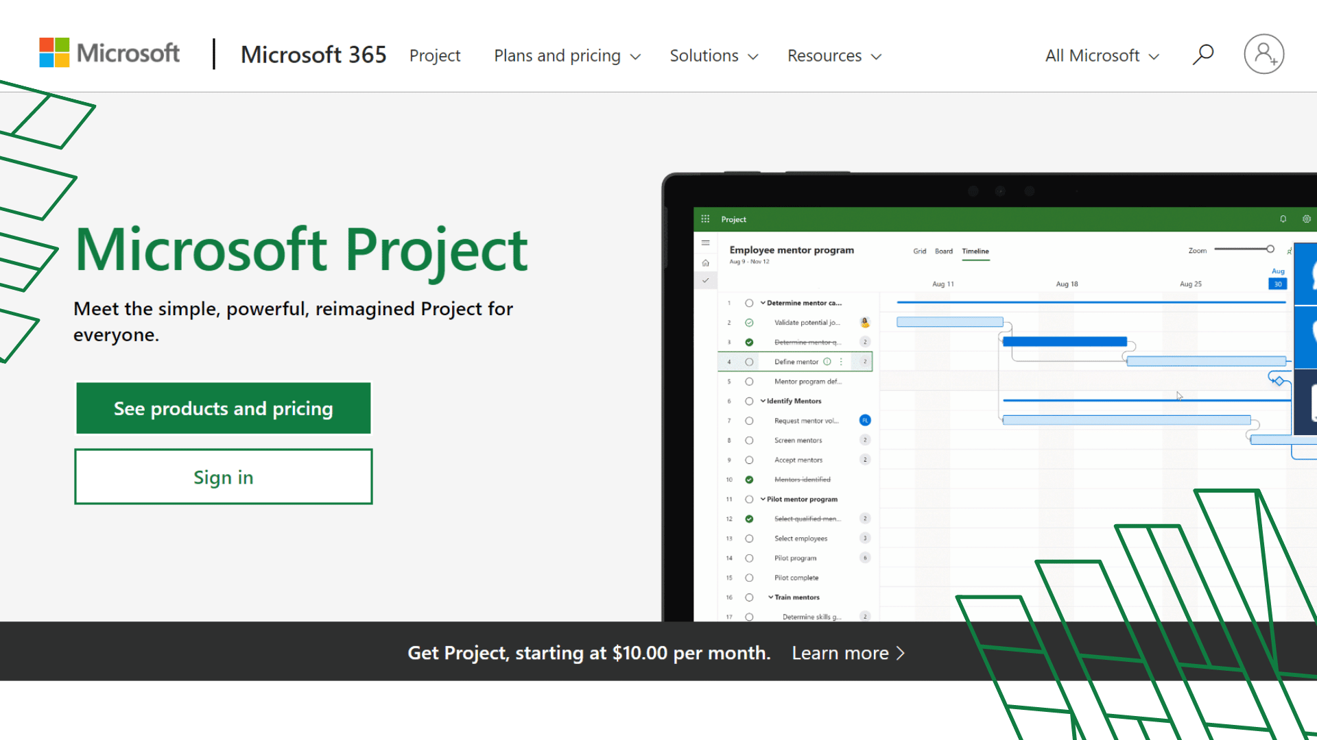 Microsoft Project Features