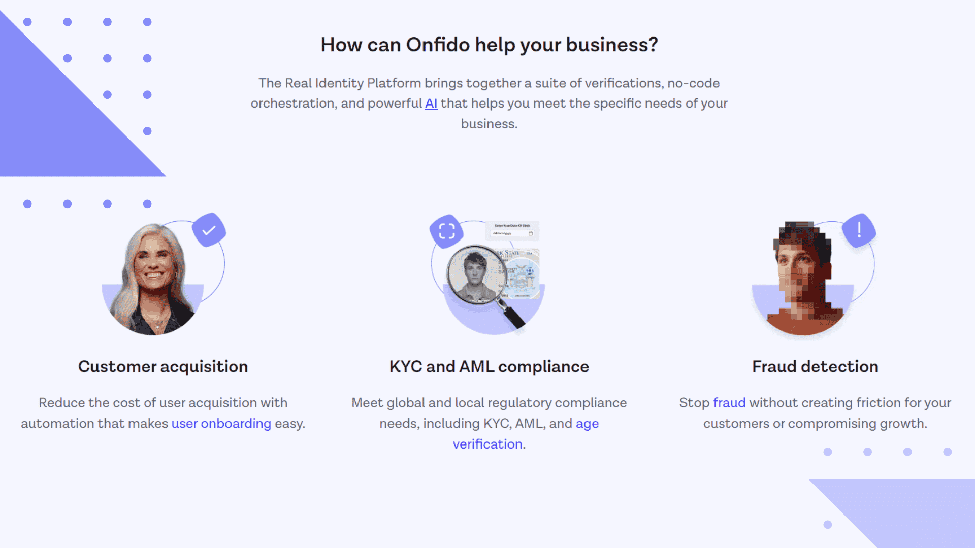 Onfido Features