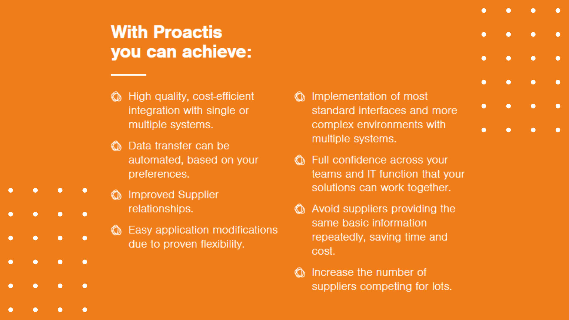 Proactis Features