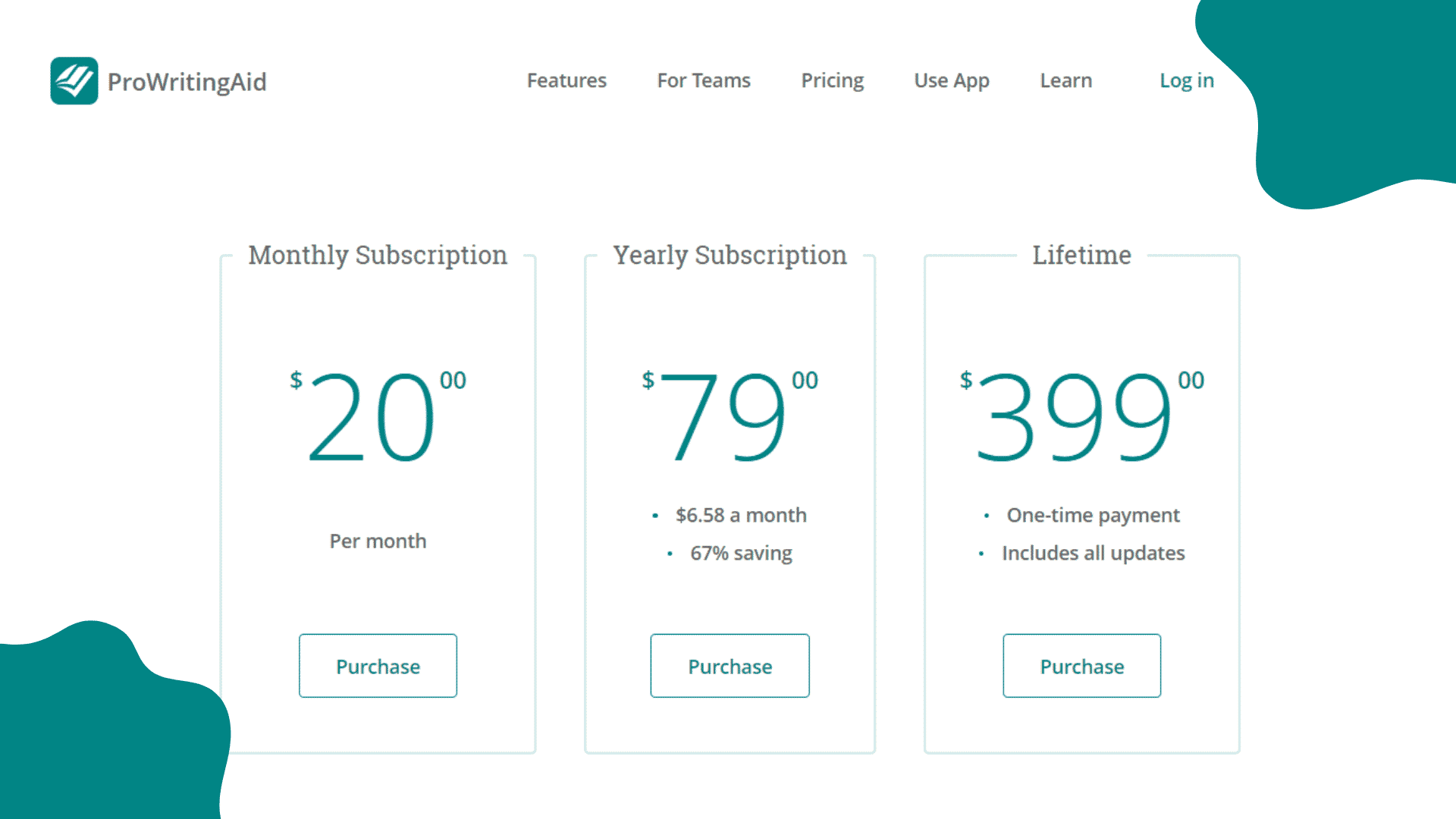prowritingaid-pricing ProWritingAid Pricing
