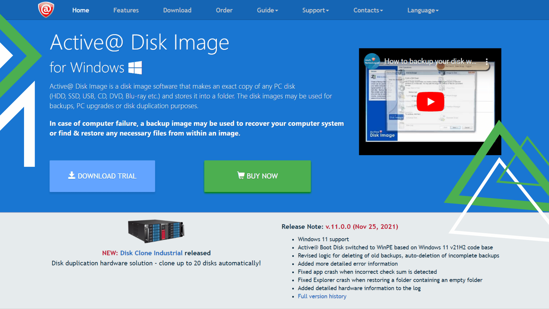 Active@ Disk Image Features