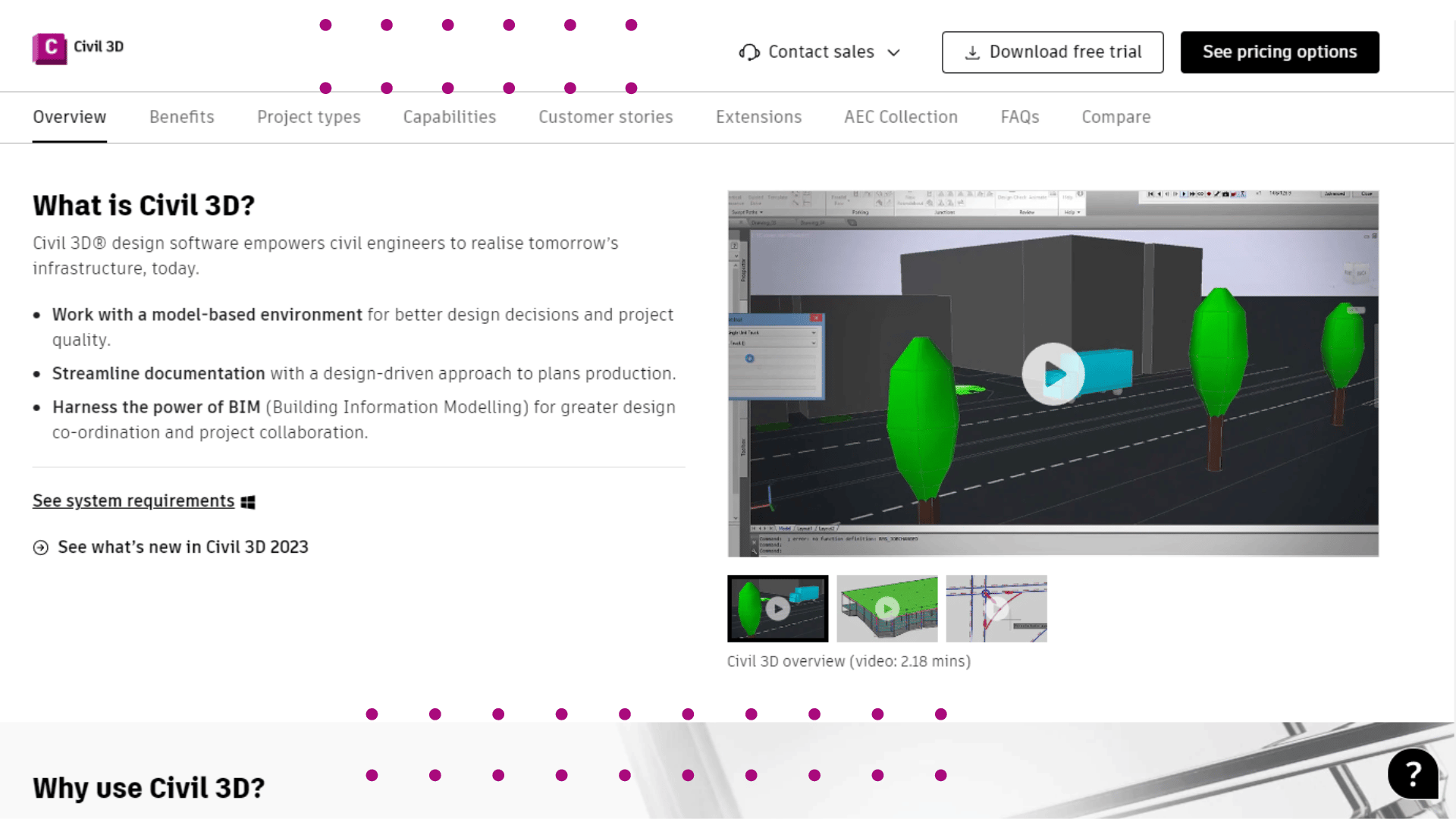 Autodesk Civil 3D Features