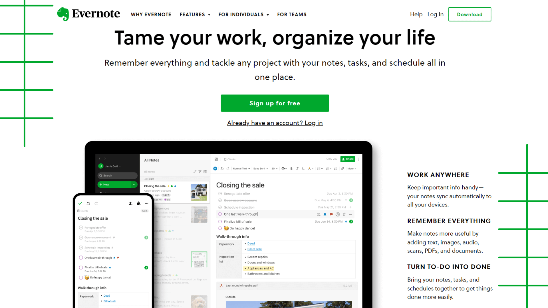 Evernote Features