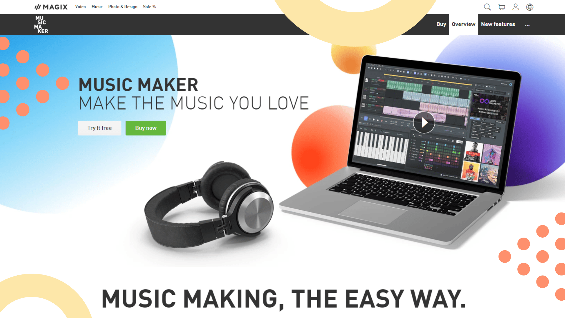 Magix Music Maker Features