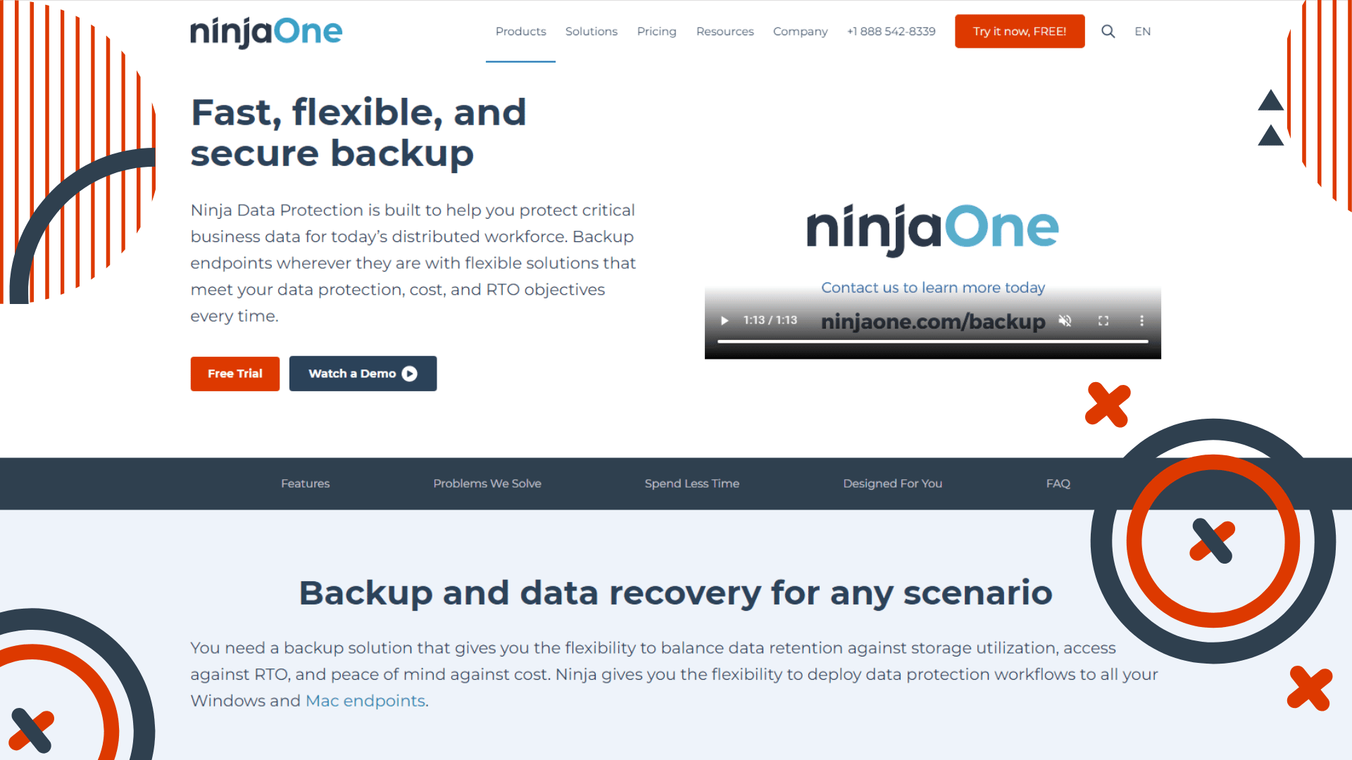 NinjaOne Backup Features
