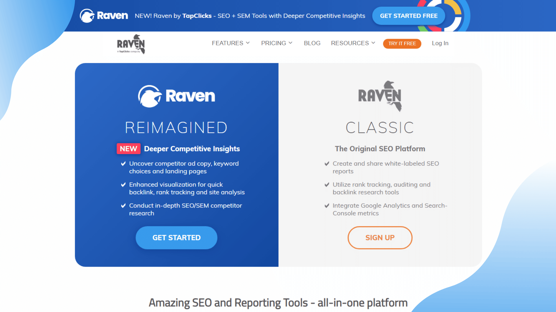 Raven Tools Features