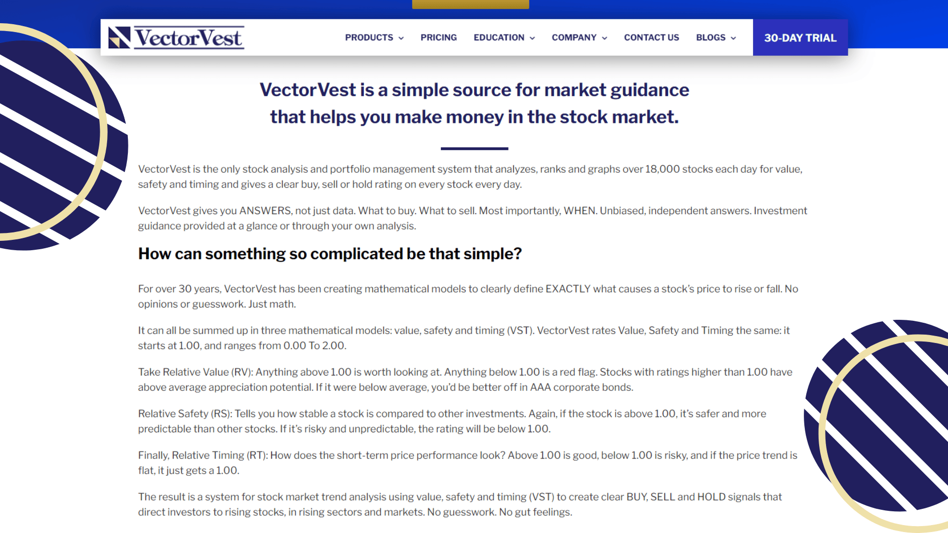 VectorVest Features